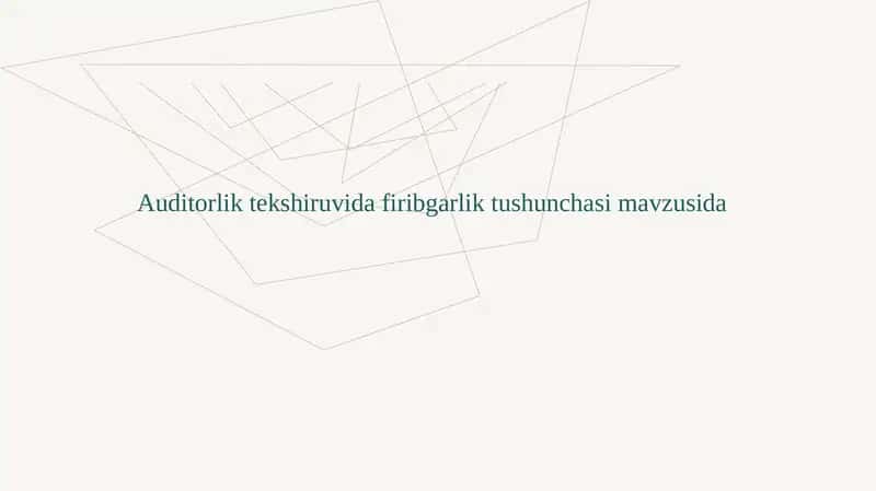 Firibgarlik tushunchasi
