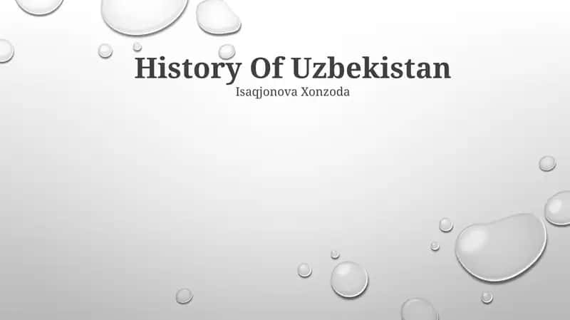 History Of Uzbekistan
