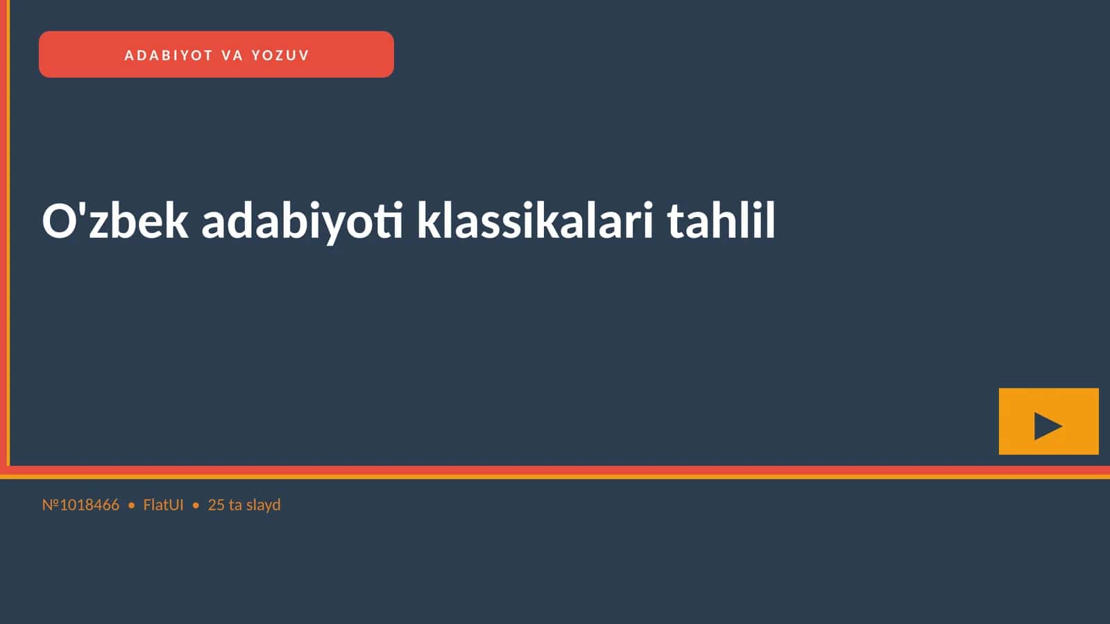 O'zbek adabiyoti klassikalari tahlil
