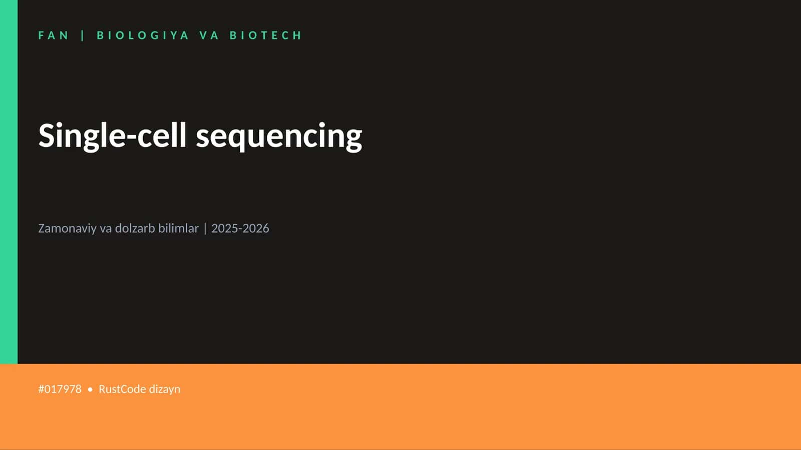 Single-cell sequencing