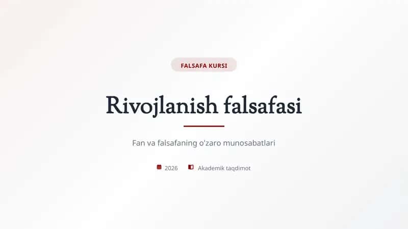 Rivojlanish falsafasi