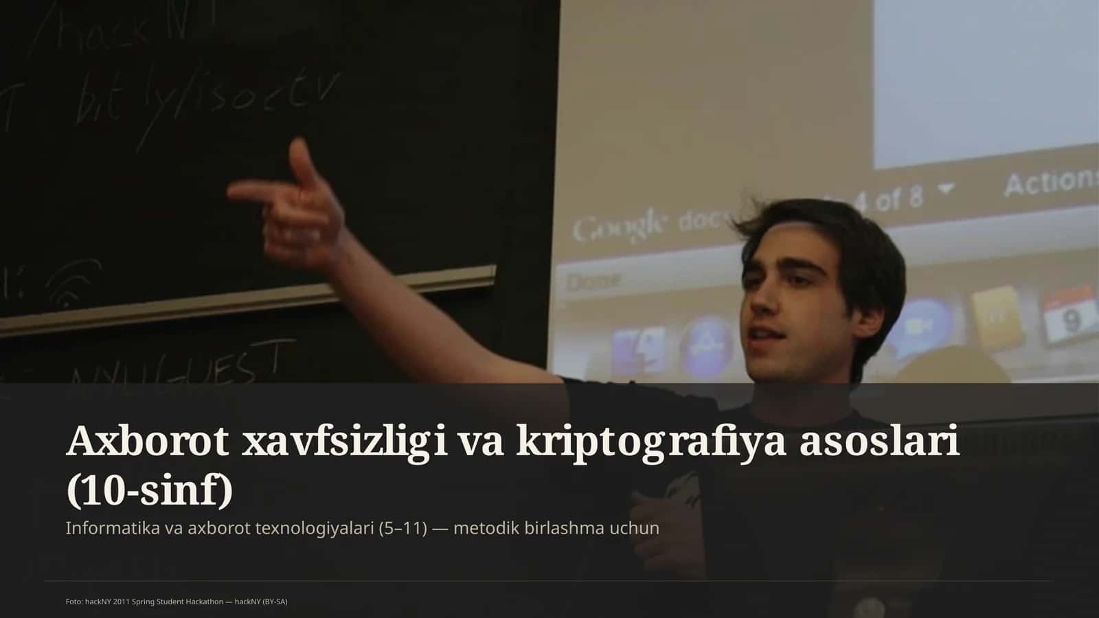Informatika va axborot texnologiyalari (5–11) — metodik birlashma uchun