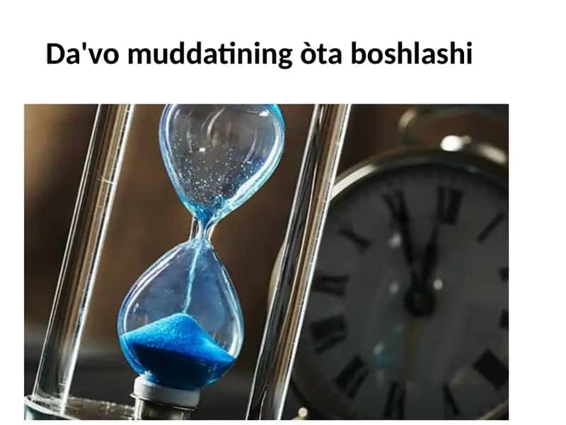 Da'vomuddatiningòtaboshlashi