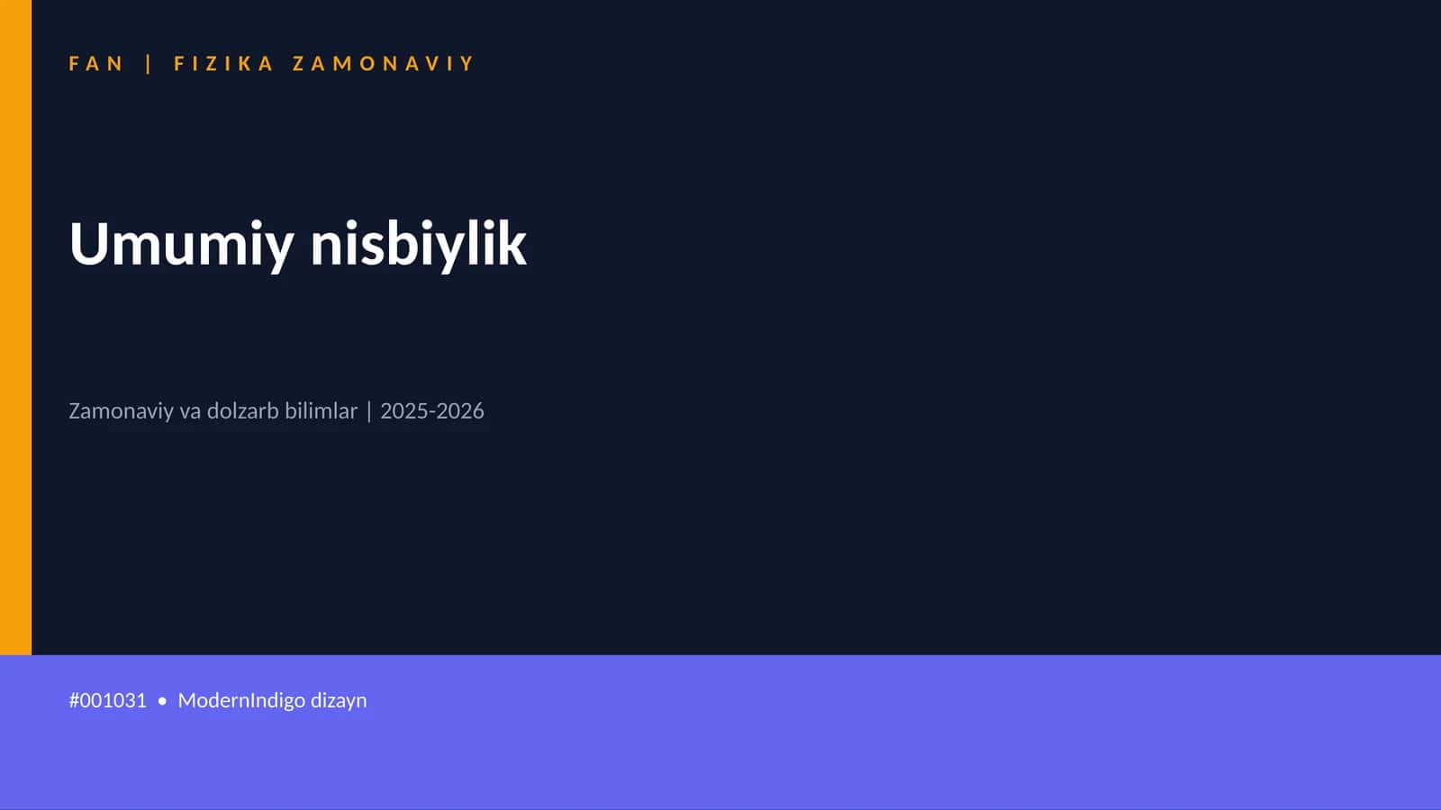 Umumiy nisbiylik