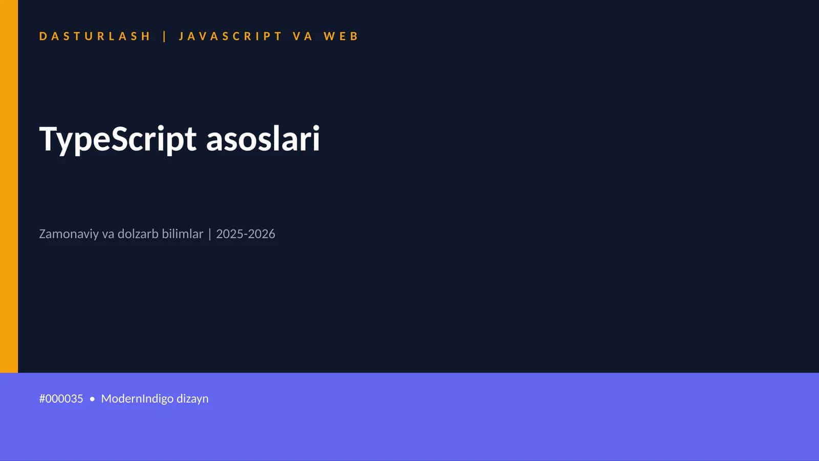 TypeScript asoslari