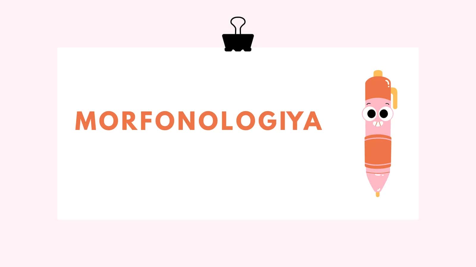 MORFONOLOGIYA