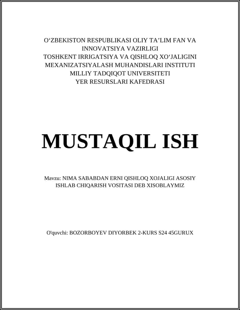 Erning o'simlik o'sishi uchun zarur bo'lgan oziqa moddalari va mineral ta'minoti rolini tahlil qilish