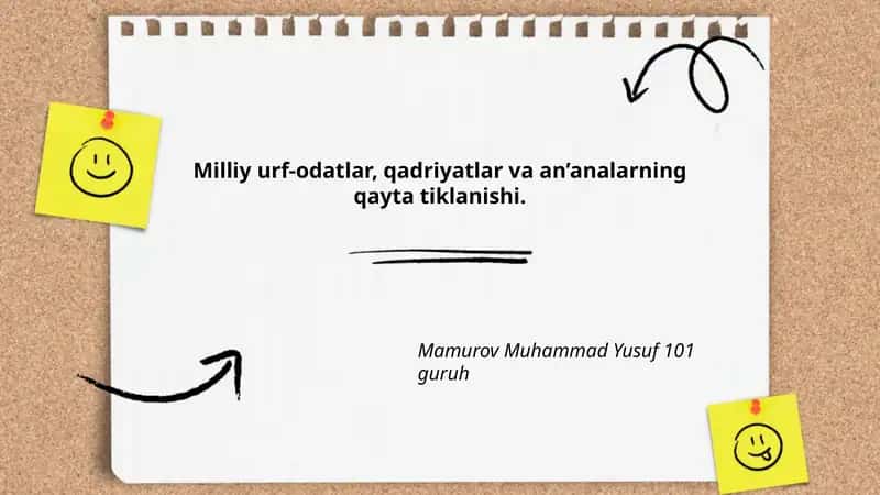 Milliy urf-odatlarni qayta tiklashning tarixiy asoslari