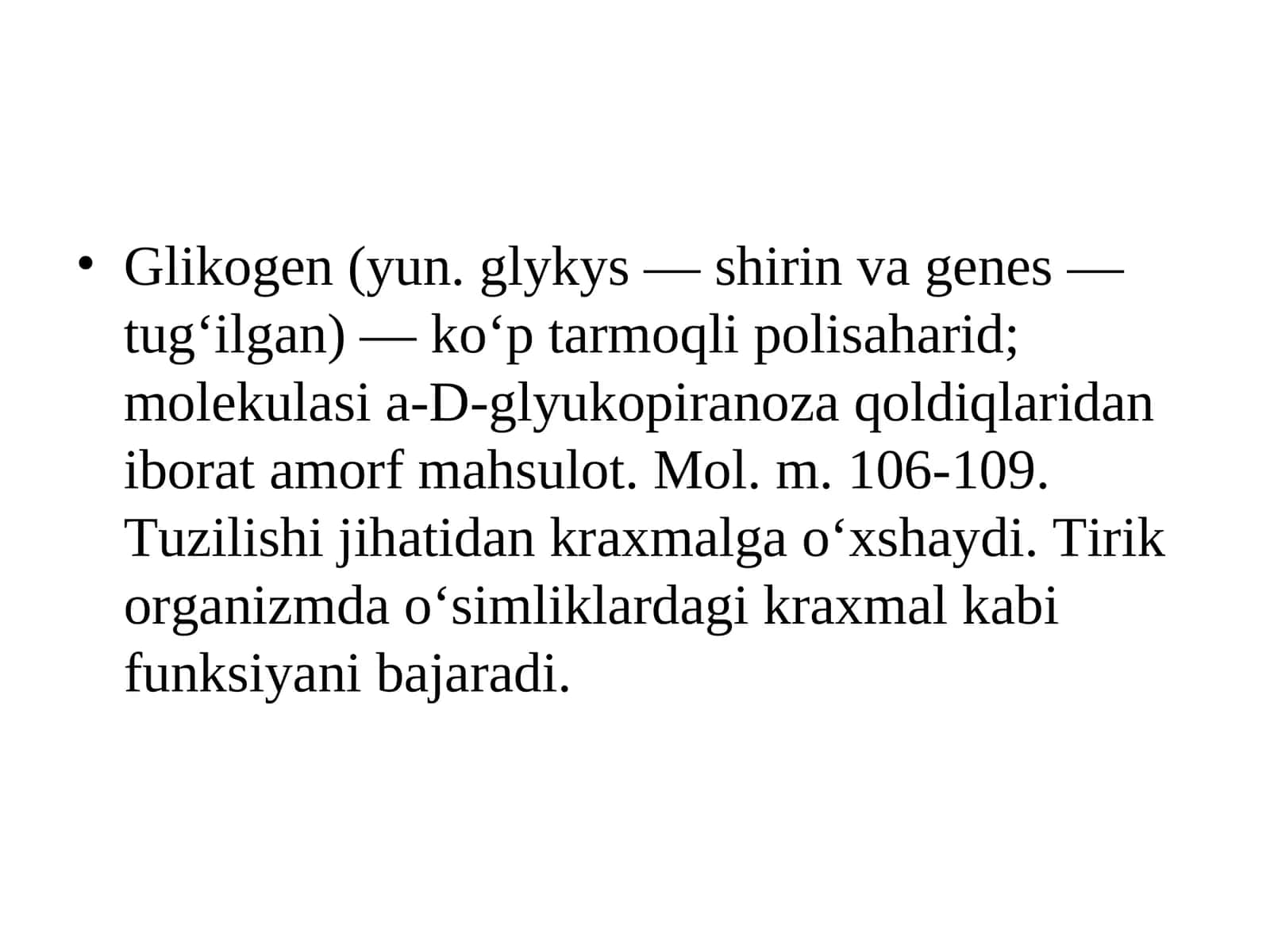 Glikogen