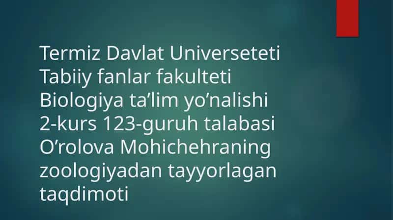 Qorinoyoqlar Jinsiy Sistemasining Kelayotgan Mavzusi