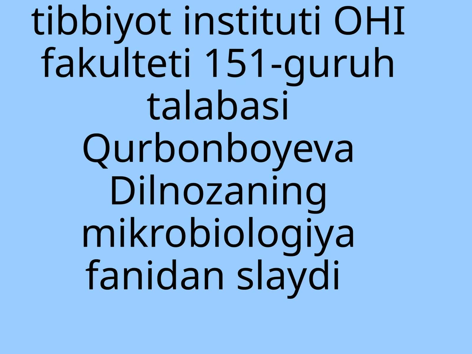 Disbakteriozning zamonaviy bakteriologik diagnostikasi