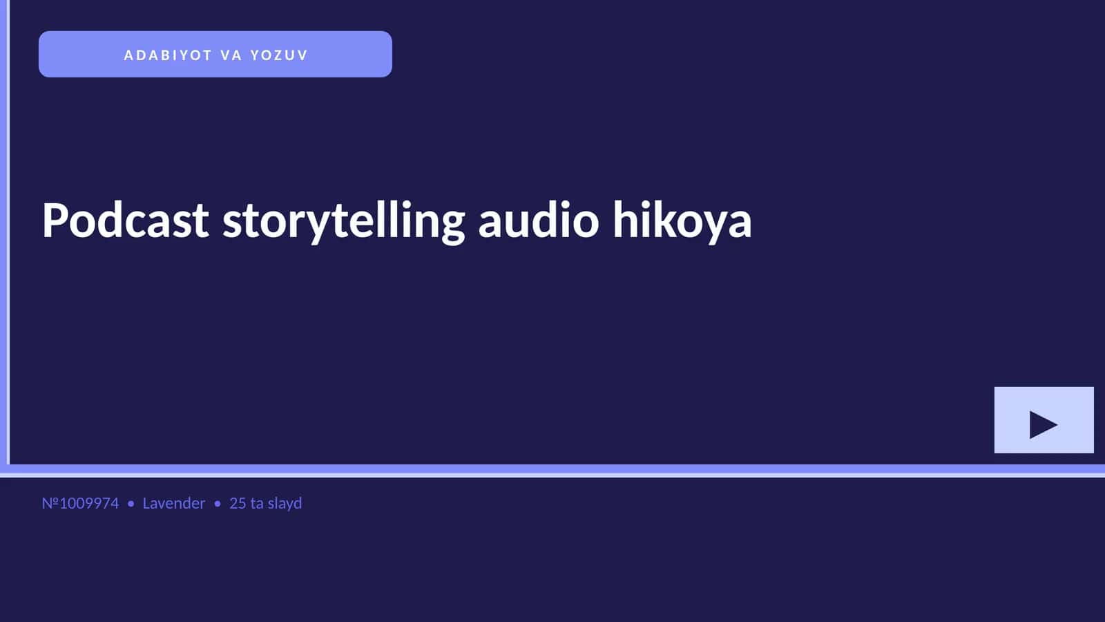 Podcast storytelling audio hikoya
