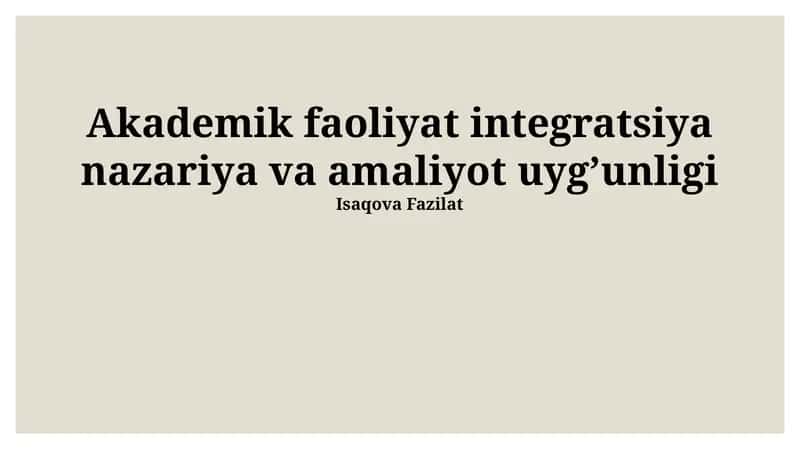 Pedagogika fanining 3 ta asosiy nazariyasi