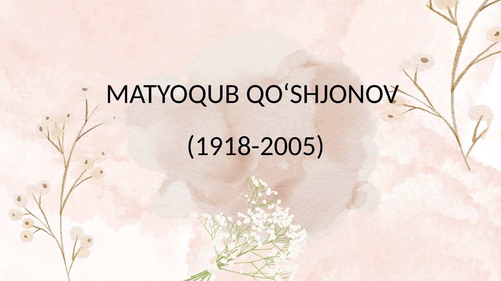 Matyoqub Qo'shjonov