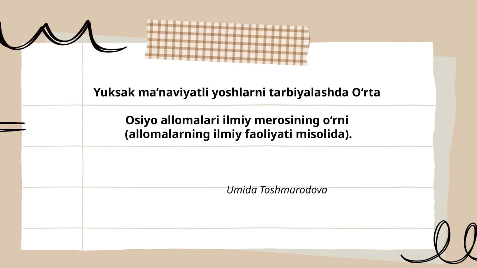 Abu Nasr al-Forobiy ijodi va uning ta'limdagi o‘rni