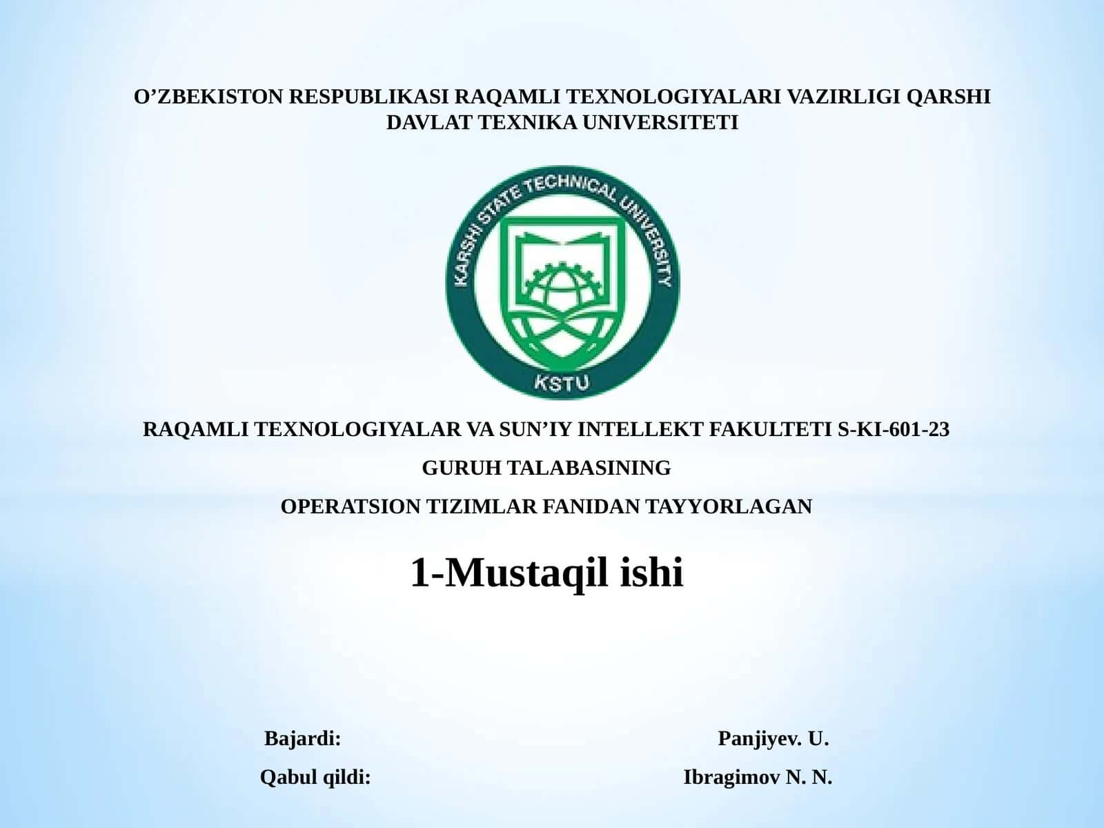 Operatsion tizimlar va ularning turlari