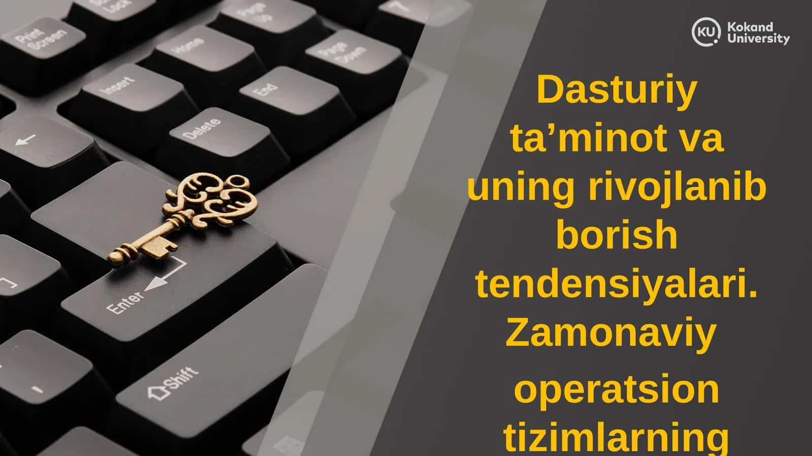 Dasturiy ta’minot va uning rivojlanib borish tendensiyalari