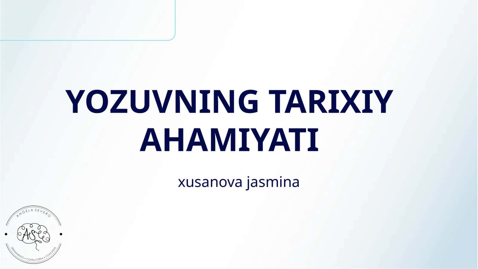YOZUVNING TARIXIY AHAMIYATI