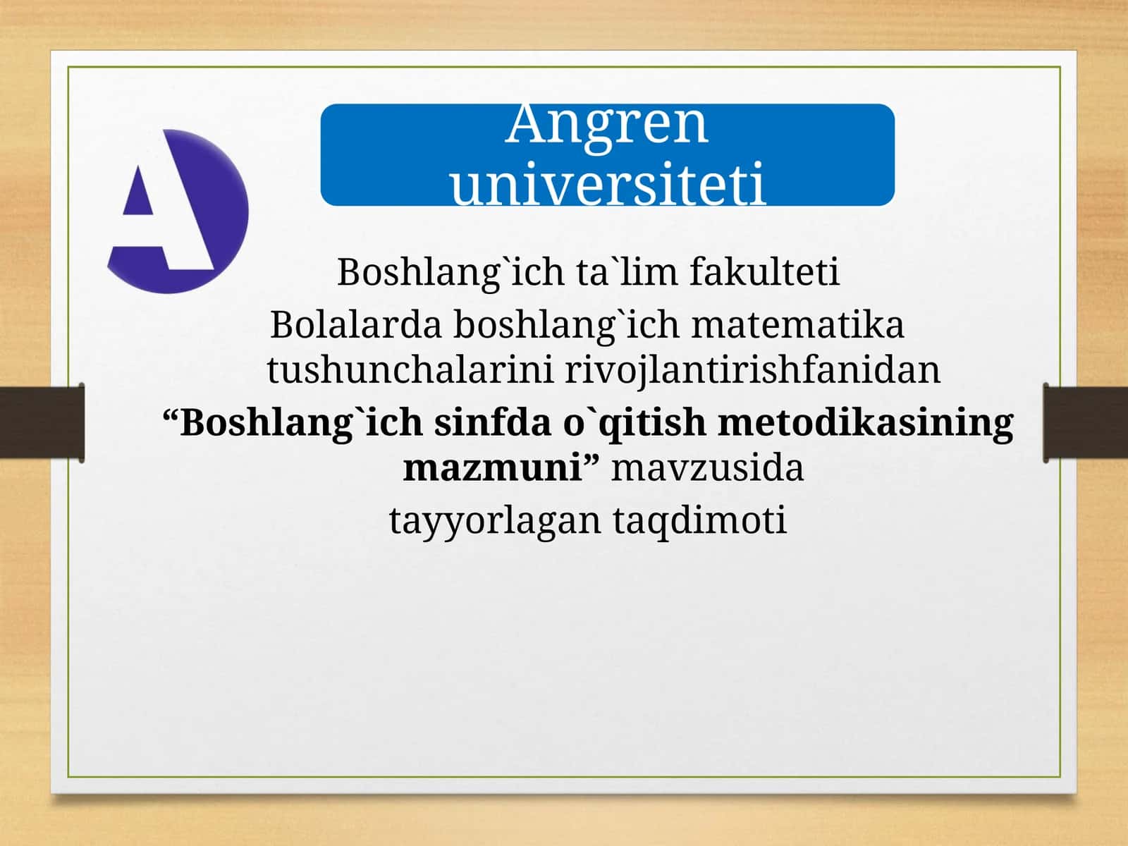 Boshlang`ichta`limfakulteti