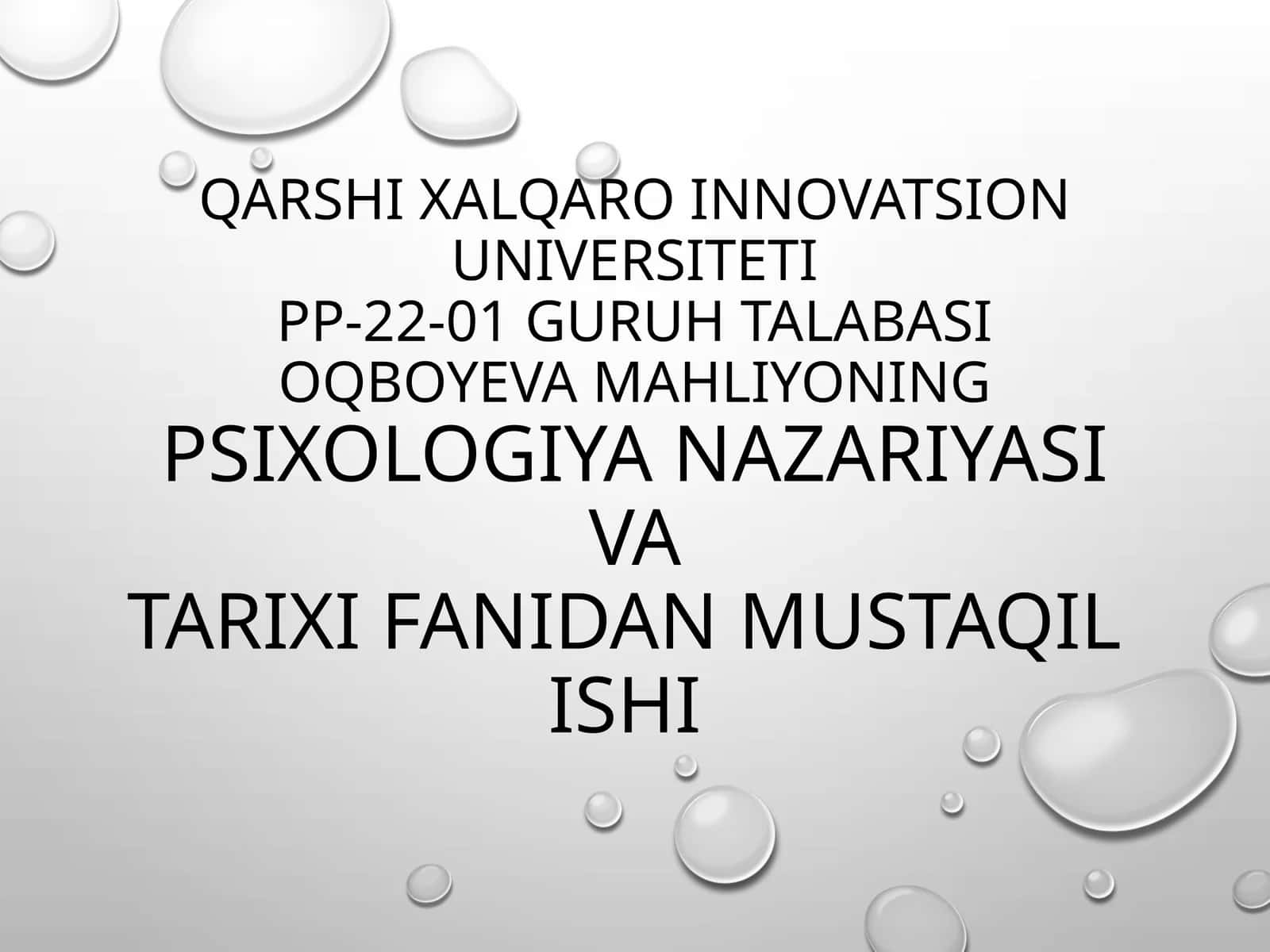 XVIII-ASR PSIXOLOGIYASIGA UMUMIY TAVSIF