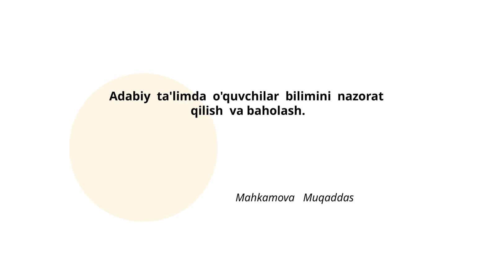 Bilimlarni baholash metodlari