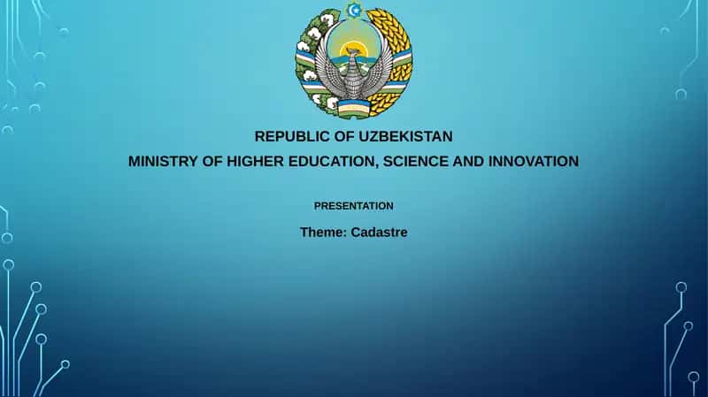 Cadastre Presentation