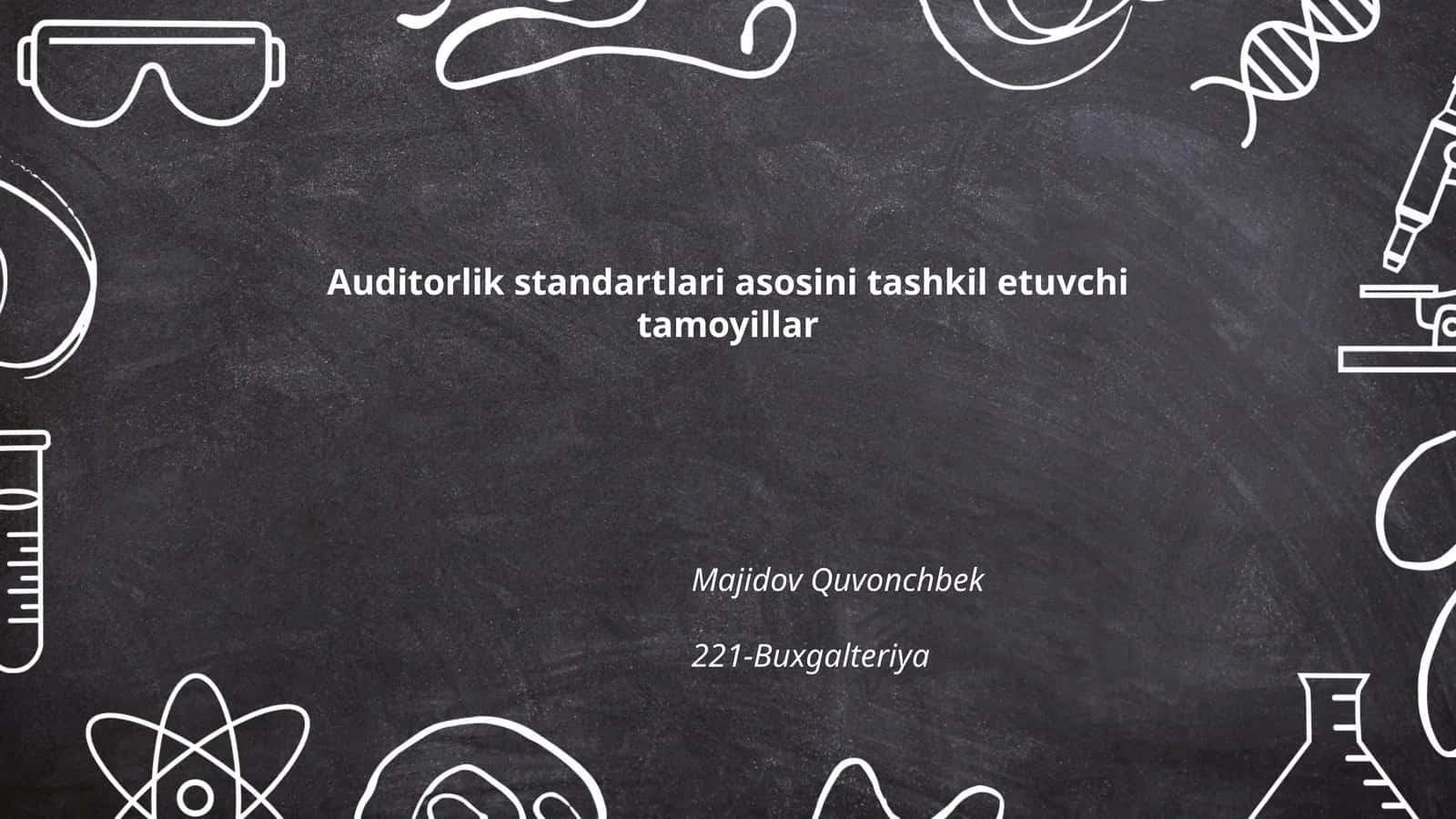 Auditorlikning mustaqillik tamoyili