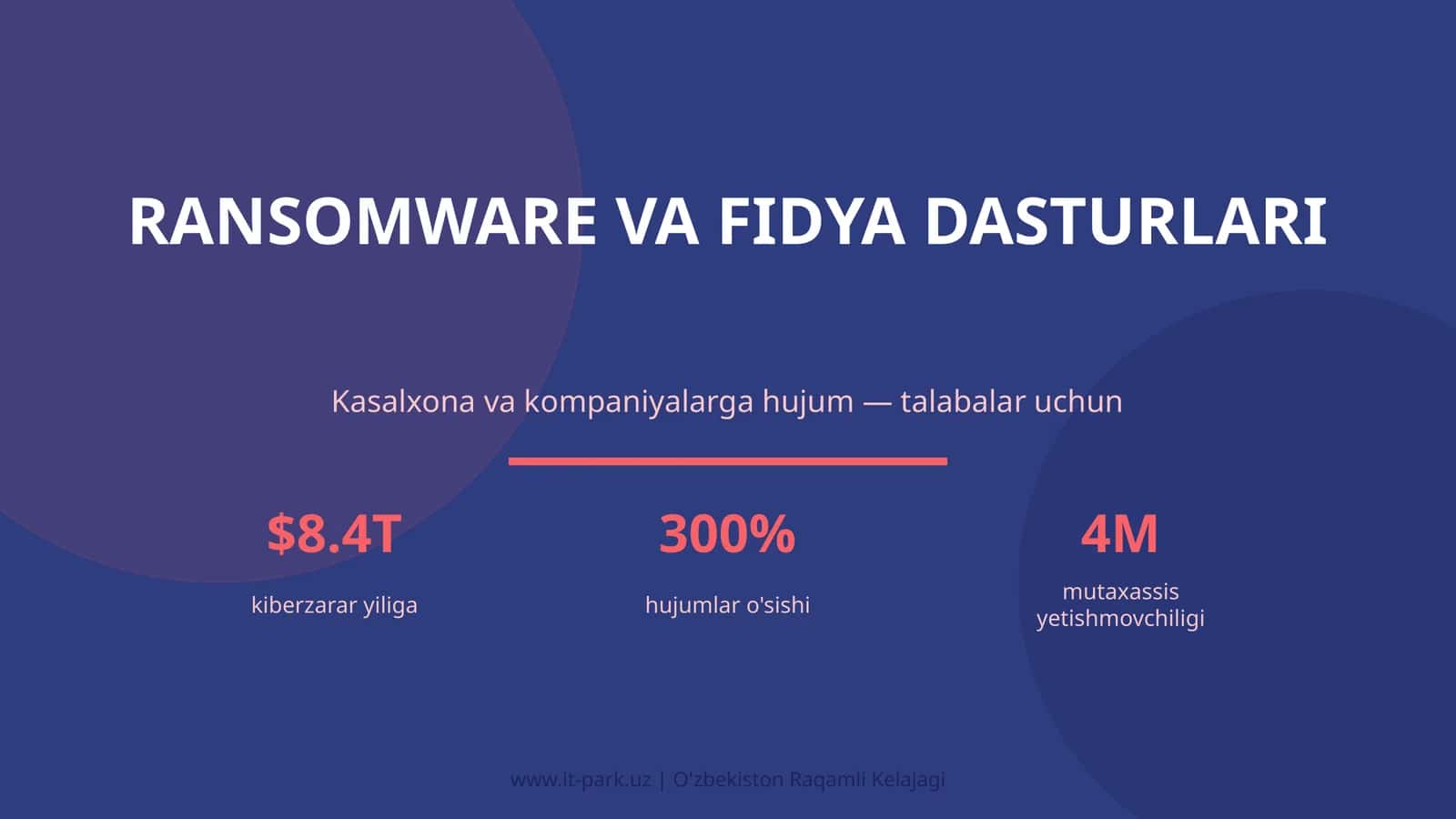 RANSOMWARE VA FIDYA DASTURLARI
