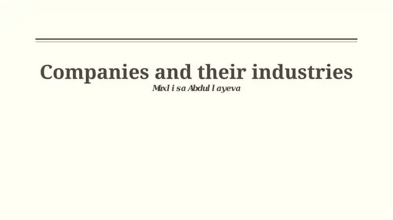 Company Case Studies