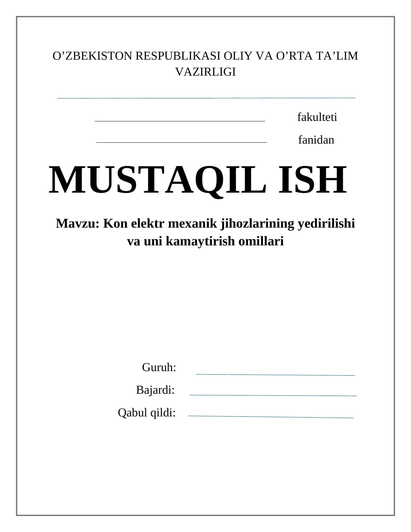 Kon elеktr mехanik jihozlarining yedirilishi va uni kamaytirish omillari