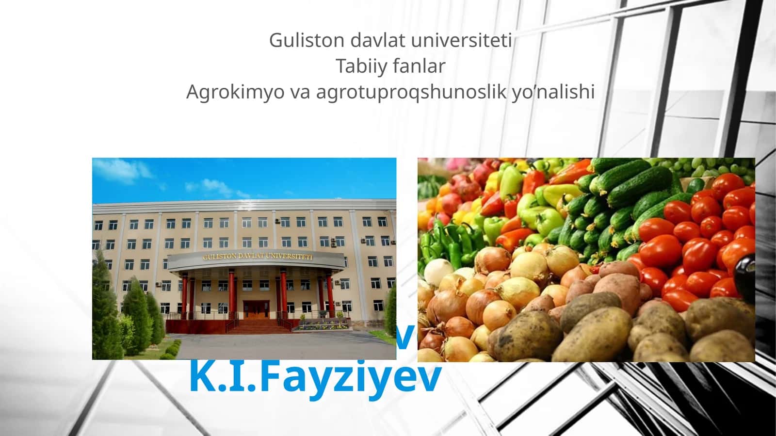 O’simliklarnnngkimyoviytarkibivaoziqlanishi