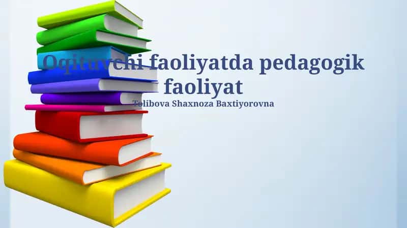 O'qituvchining muloqot madaniyati