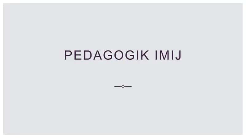 Pedagogik imij