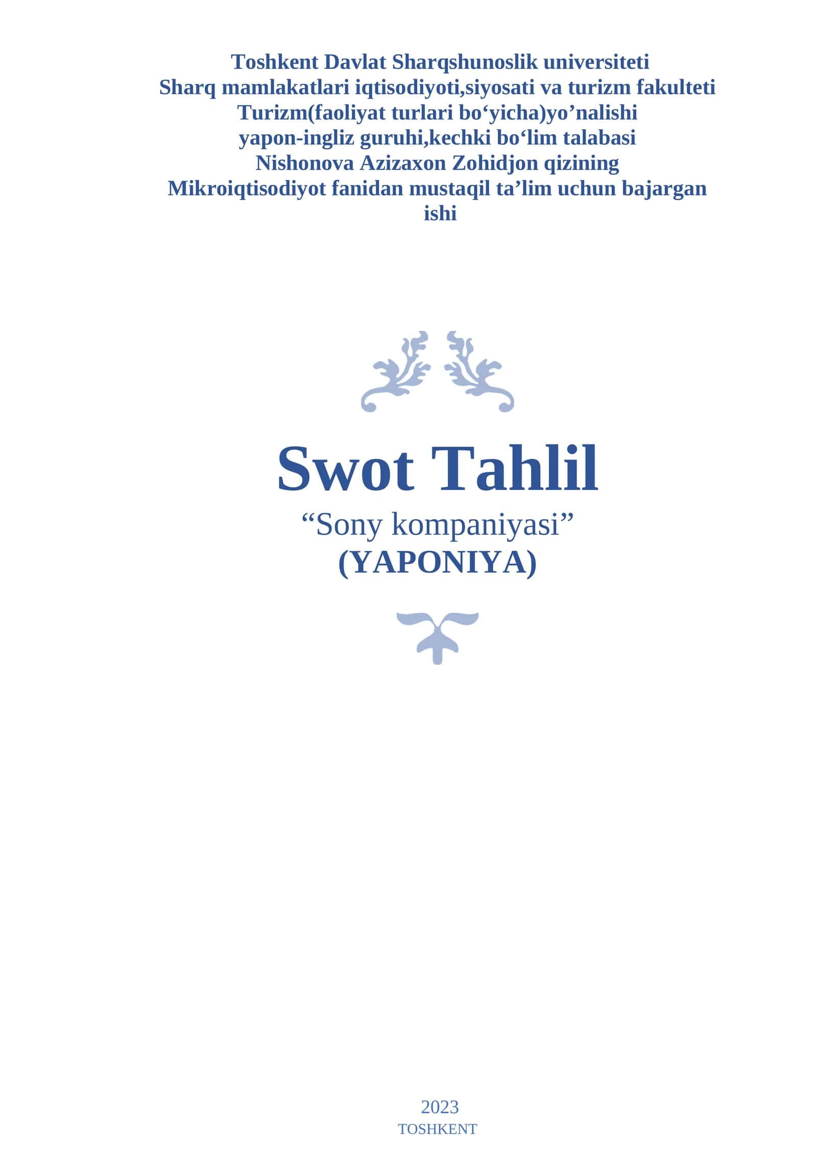 Sony SWOT tahlili