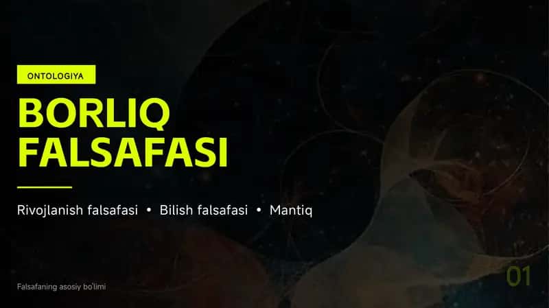 Borliq falsafasi (Ontologiya)