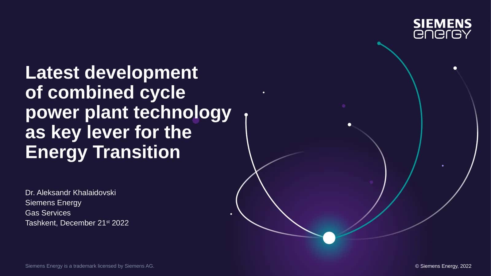 Latest development of combined cycle power plant technology as key lever for the Energy Transition