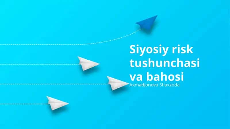 Siyosiy risk tushunchasi va bahosi