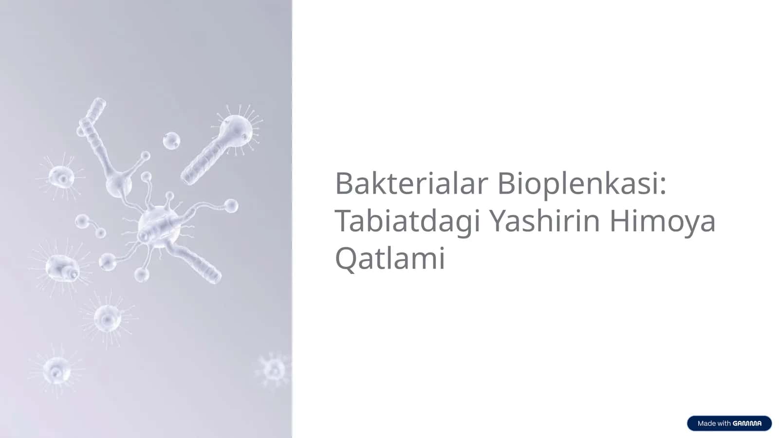 Bakterialar Bioplenkasi: Tabiatdagi Yashirin Himoya Qatlami