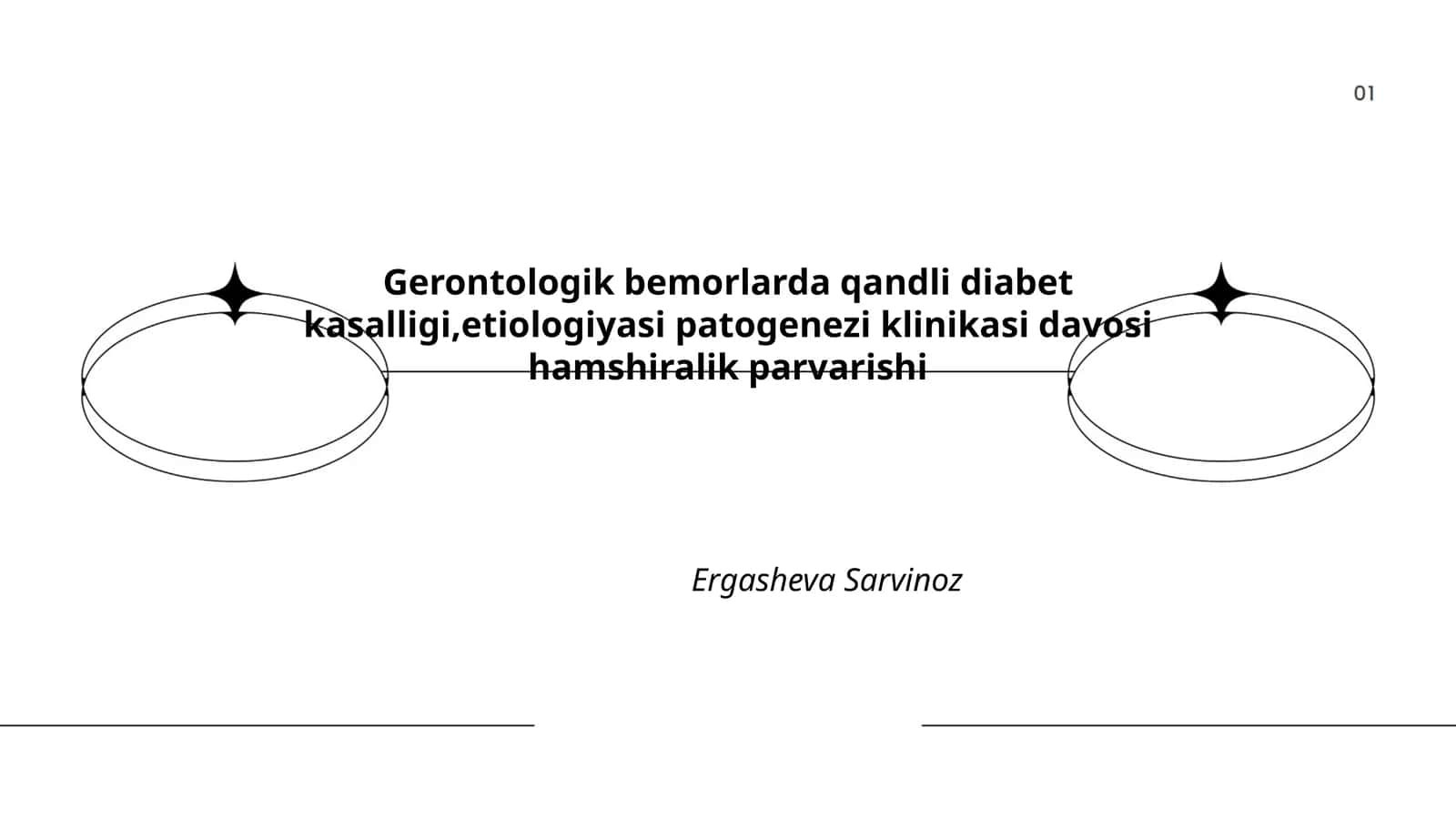 Gerontologik bemorlarda qandli diabet kasalligi,etiologiyasi patogenezi klinikasi davosi hamshiralik parvarishi