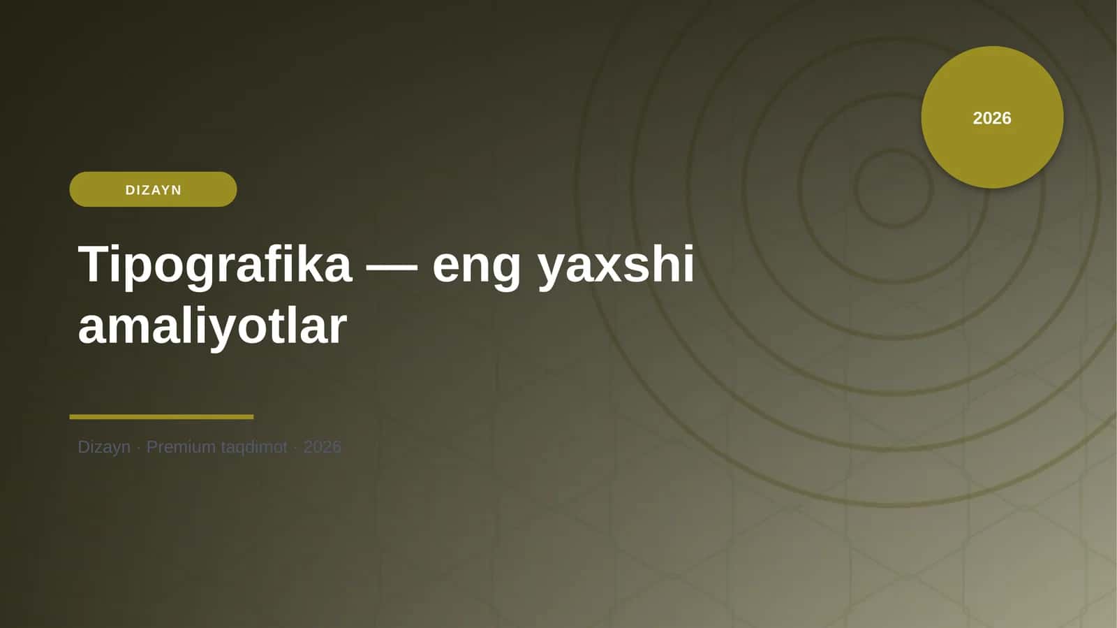 Tipografika — eng yaxshi amaliyotlar