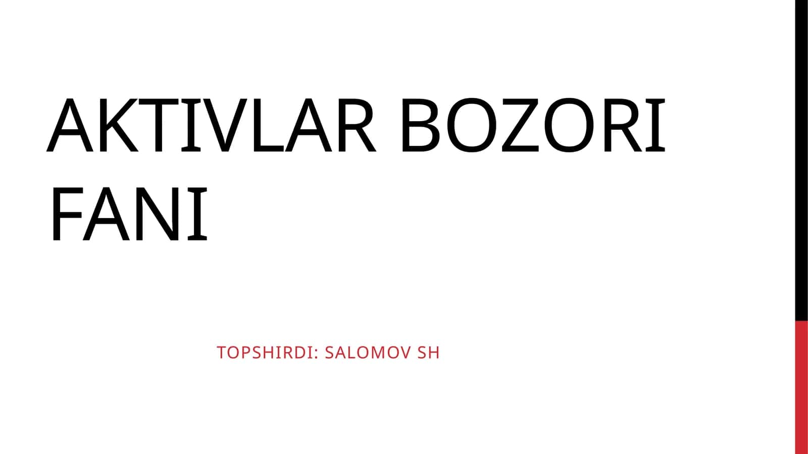 XALQARO INVESTITSIYA FONDLARI VA ULARNING FAOLIYATLARI