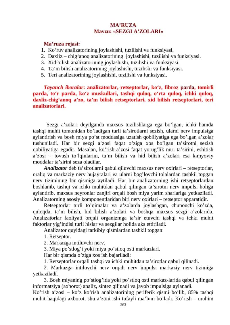 Sezgi a’zolari