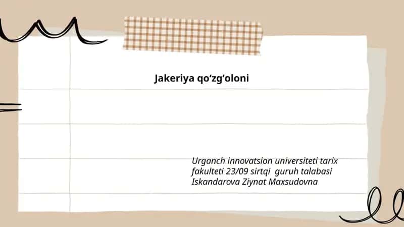 Jakeriya qoʻzgʻoloni