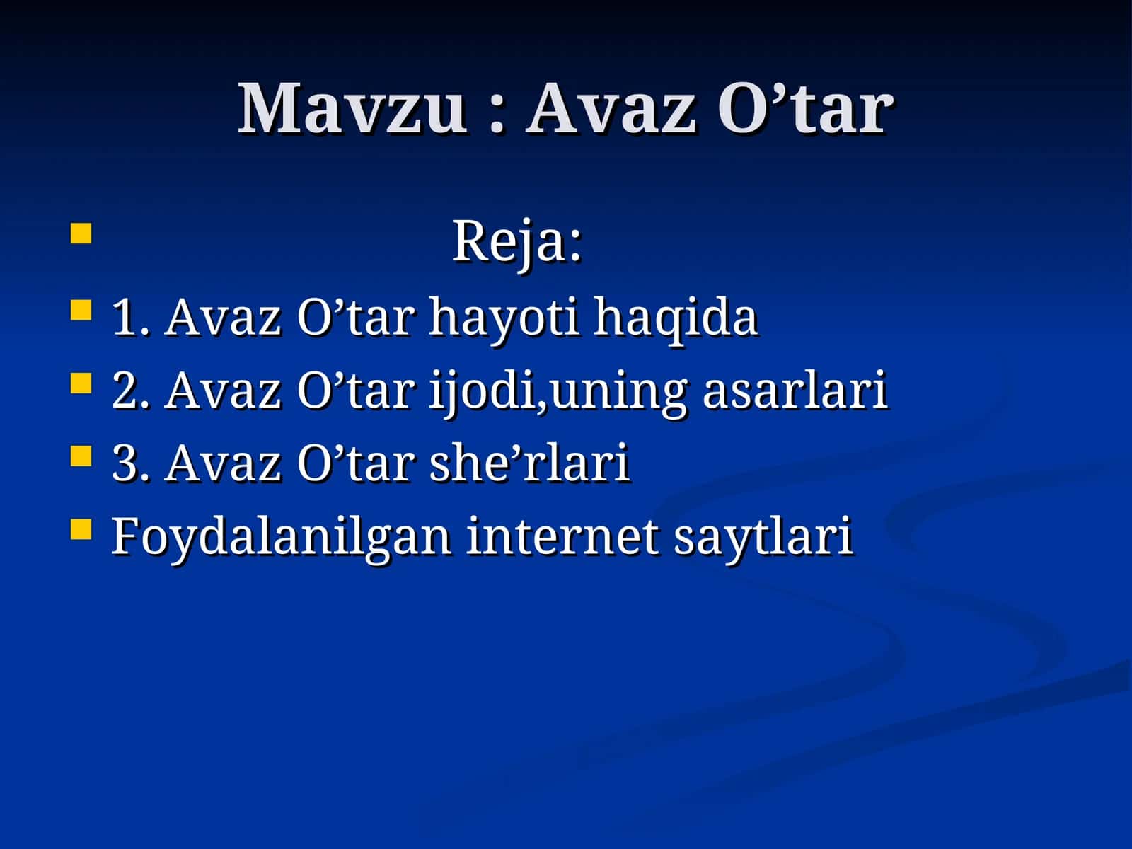 Avaz O’tar
