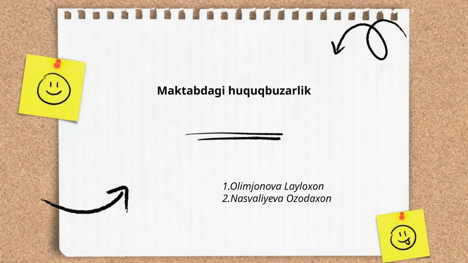 Maktabdagi huquqbuzarlik