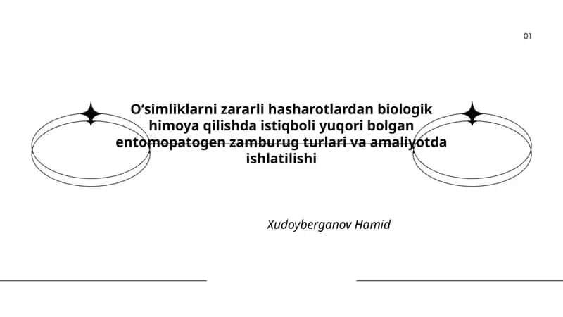 Entomopatogen zamburugʻlar: taʼrif, taksonomiya va asosiy turlar
