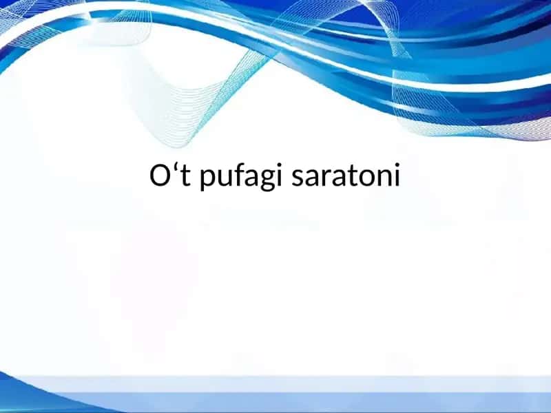 Oʻt pufagi saratoni