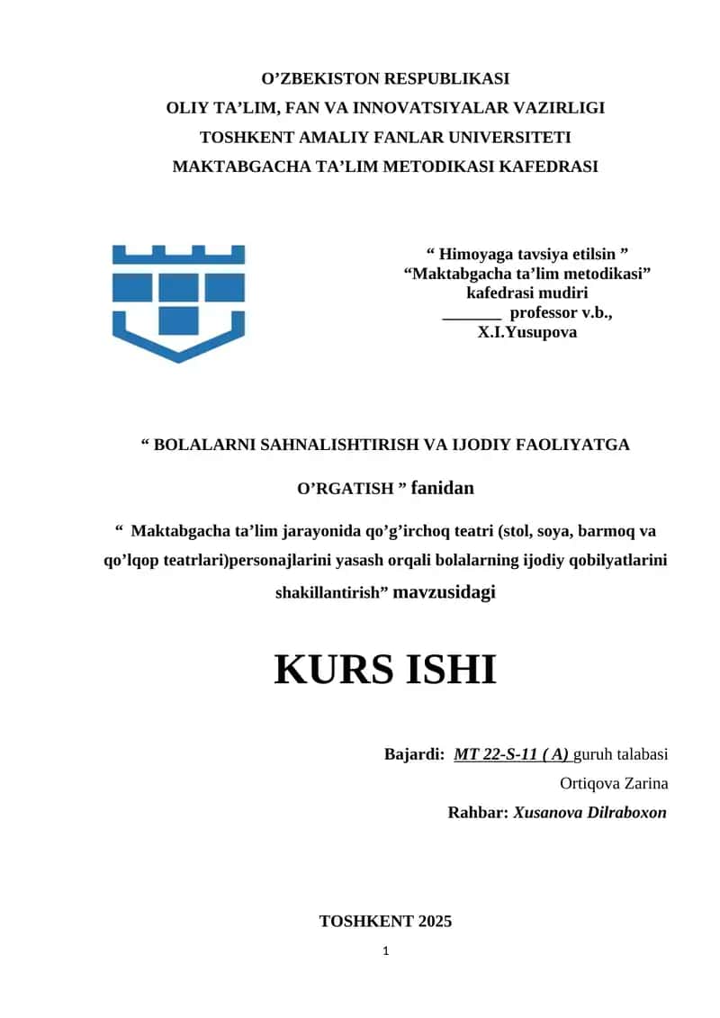Maktabgacha ta’lim jarayonida qo’g’irchoq teatri (stol, soya, barmoq va qo’lqop teatrlari)personajlarini yasash orqali bolalarning ijodiy qobilyatlarini shakillantirish.docx