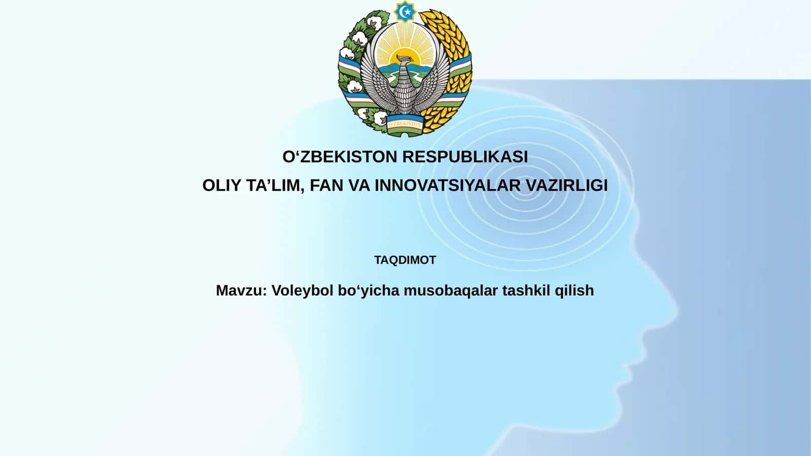Voleybol boʻyicha musobaqalar tashkil qilish