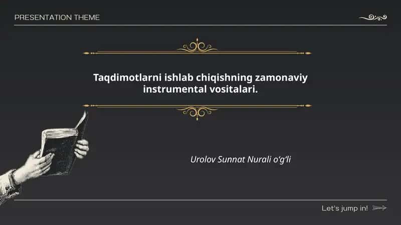 Zamonaviy instrumental vositalar